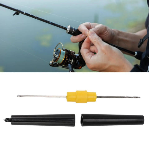 Double Ended Carp Bait Drill And Threading Tool With Protective Lids Pro Grade Stainless Steel And ABS Body Compact Portable Design For Boilies Pellets Paste Baits No Fuss Fishing Essentials, with lids