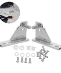 Heavy Duty Fridge Door Hinge Kit 4pcs Zinc Alloy Corrosion Resistant Easy Install For Freezer And Cooler In Professional Kitchens Durable Rust Resistant Design And Silent Operation For Busy Kitchens, close-up with screws
