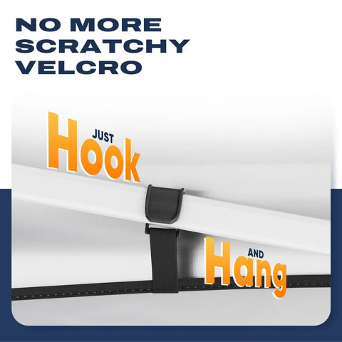 Close-up of 10x20Ft Pop Up Gazebo Canopy Tent One Person Setup Portable Instant Folding Shelter showing hook and hang system.