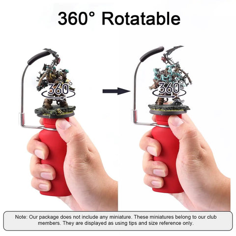 Pro Grade Red Painting Handle Built Tough With A Soft Matte Grip And Rock Solid Anti Shake Bracket for 360° rotatable access.