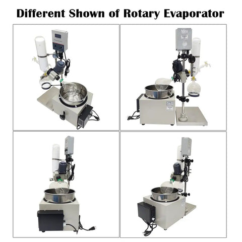 2L Rotary Evaporator Kit With 15L Circulating Water Vacuum Pump 110V Lab Rotavapor System With Digital Display various views