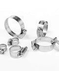 Stainless Steel Hose Clamp Assortment Kit 60 Pieces Adjustable From Quarter Inch To One And A Half Inch And Six To Thirty Eight Millimeters Worm Gear Metal Fuel Line Clamps For Plumbing Automotive And Mechanical Applications