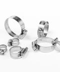 20 Pack Stainless Steel Hose Clamps Adjustable 3/8 to 5/8 Inch (10-16mm) Worm Gear Clamp for Plumbing, Auto and Mechanical Projects, Durable Metal Fuel Line Pipe Clamp, Rust Resistant.