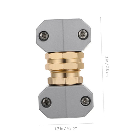 Grab This Top Pick Rustproof Garden Hose Repair Kit Featuring Three Heavy Duty Aluminum Alloy Connectors That Stand Up To High Pressure For Drip Free Outdoor Watering And Car Washing Tasks Today, 3 in x 1.7 in