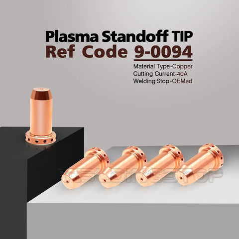 SL40 Plasma Torch Electrode Tip Kit For Cutmaster 42 Plasma Cutter Compatible With Thermal Dynamics 9-0094 copper tips