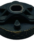 High Octane Black Washer Motor To Transmission Coupler built like a tank, featuring a recycled rubber core and steel reinforcements.