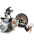 Built Like A Tank And Runs Smooth As Butter 72 Inch Triple Belt Sander With 1500W Polishing Machine And Adjustable Speed Knife Grinder Supporting 220V Copper Motor For Daily Use side view of precision knife grinder with copper motor