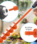 Heavy Duty Workhorse 4 By 32 Inch Auger Drill Bit For Planting And Post Holes Steel Garden Auger With Three Eighths Inch Hex Shank