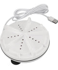 Ultra Compact Portable Mini Washer For Travel And Small Places Leverages Dual Spin Action and Deep Water Circulation for cleaning.