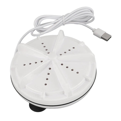 Ultra Compact Portable Mini Washer For Travel And Small Places Leverages Dual Spin Action and Deep Water Circulation for cleaning.