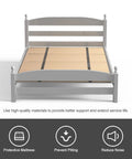 Solid Wood Bunkie Board 30X60 Inches Twin Bed Foundation with supportive slats for tight sleep setup.