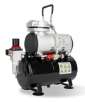 Oil Free Airbrush Compressor AS186 With 3L Tank Regulator And Moisture Trap Portable Quiet 47 dB Pro Grade Performance Single Piston Mini