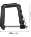 Heavy Duty Universal Three Inch Tabletop Mounting Clamp For Woodworking And Desk Fixtures With 180mm Jaw Opening, cast steel C clamp.