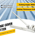 Manual Color Steel Tile Ridge Cover Cutter 0.6mm Built For Precision Roof Panel Edges, high carbon steel material