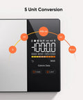 Smart Nutrition Scale With LED Display And App Tracking Lets You Log Calories Fat Carbs And Protein With One Gram Precision
