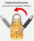 Heavy Duty Steel Magnetic Lifter Rock Solid Workhorse 6600lb with flexible rotating axlem for efficient operation.