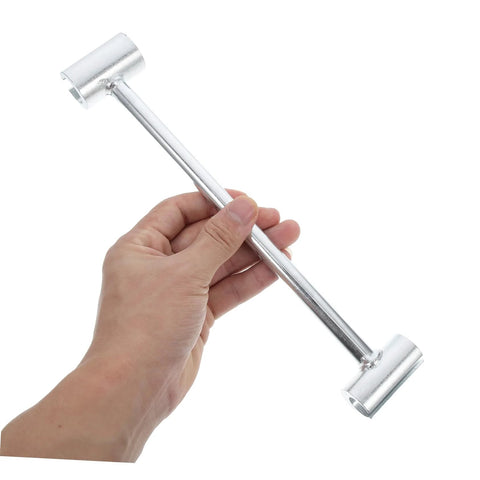 Hand holding Adjustable Hinge Wrench Dual Spanner Tool For Easy Hinge Adjustments Heavy Duty Design For Residential And Commercial Use