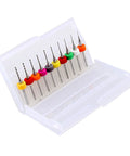 PCB Drill Bit Set Tungsten Carbide Engraving Bits For Circuit Boards, Pro Grade 10 Piece Kit, Precision Micro Drills 0.3 To 1.2 Mm