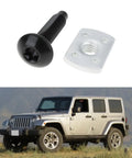 M8 Hardtop Quick Release Screw Kit For Jeep Wrangler TJ 1997 2006 And JK JKU 2007 2018, black screw and nut on Jeep image