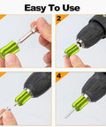 Magnetic Drill Bit Holder Aluminum Alloy Demagnetizer Tool Pro Grade For Drill Bits And Hex Shank Repairs tutorial steps