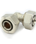 Built Tough 3/4 Inch Compressed Air 90 Degree Elbow Pipe Fittings Solid Brass Tubing Double O Ring Leak Proof Air Line Connectors.