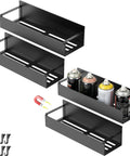 Four Pack Magnetic Spray Can Holders For Garage And Home Workshop Grab And Go Wall Mounted Tool Organizer with open access design