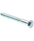 Single Beefy Hex Lag Screw 3/8 In X 3 In Heavy Duty Wood Screws For Decks And Structural Projects A307 Grade Zinc Plated Steel