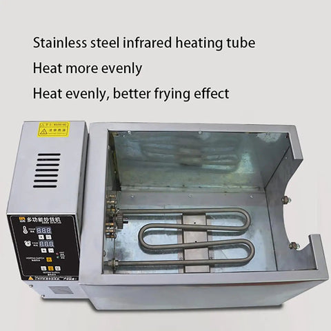 High Capacity Electric Coffee Roaster Machine With Precise Temperature Control Smart Timer And Rapid Heat Dissipation heating tube showing even heating design.