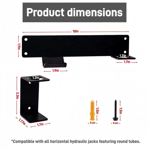 Dimensions of Wall Mount Jack Stand Organizer For Garage Tools Keeps Floor Clear By Storing Hydraulic Trolley Jack Stands On The Wall Car And Trailer Maintenance Hangers Heavy Duty Jack Stands Holder Storage