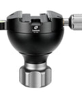 Heavy Duty Leveling Half Ball Adapter With Built In Bubble Level And Arca Swiss Compatible Clamp For 75 Mm Bowl Tripod, aluminum construction.