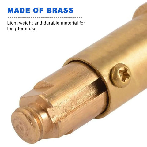 Close-up view of solid brass mechanism in Slick Pair Of Solid Brass Basin Sink Drain Plugs With Smooth Push Pop Up Mechanism.
