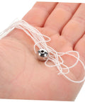 Close-up of metal pendulum ball and cotton rope for Physics Pendulum Experiment Kit For High School Mechanics Education With Metal Design