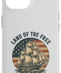 Patriotic Sailboat iPhone 14 Case With Red White And Blue Pride For Independence Day Fourth Of July Gear Born Free Since 1776