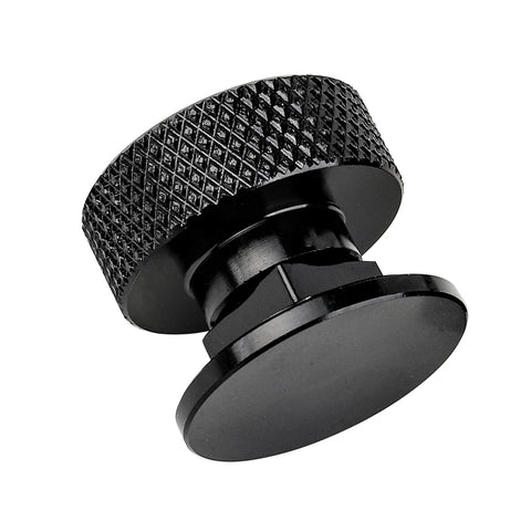 Pro Grade Aluminum Black Anodized Welding Hood Fasteners Kit For Pipeliner Flip Hood Headgear Replacement Screws And Hardware Built To Last 6061 T6 Aluminum Construction No Plastic black fastener close-up view
