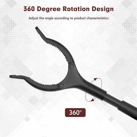 11 Inch Grabber Reacher Tool With Easy To Press Anti Slip 360 Degree Rotating Jaw Lightweight Reaching Grabber For Grabbing And Picking Up Trash Recycling And Small Objects From Floors Or Tight Spaces