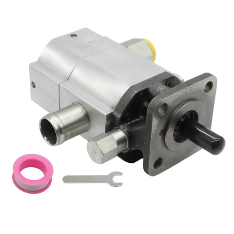 16GPM 2 Stage 3000 PSI Hydraulic Log Splitter Pump Aluminum Gear Drive For Wood Splitting, pump with wrench and seal