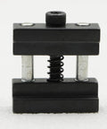 Hxszk Quick Clamp Work Stop Tool For Mill Vises 1/2 Inch Jaws Fractal Grip Steel Milling Machine Fixture Fast Lock Setup Kit, close-up front view