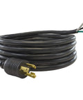 Fifteen Foot Locking Power Cord For NEMA L6 30P To SJTW Ten Three 30 Amp 250 Volt Heavy Duty All Weather UL Listed Copper Wire