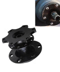 Zero Fuss Drop In Quick Swap Steering Wheel Adapter Hub Featuring Solid Machined Alloy Body, 70mm size, secure anti slip clutch, black edition.