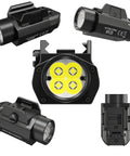 NPL30 Piston Rail Mount Light with Beefy 1200 Lumen Output Four CREE XP-G3 LEDs 50,000 Hour Lifespan 113 Meter Throw