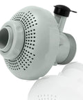 Large Inlet Air Nozzle For Above Ground Pool Pumps 1900 2450 GPH, Pro Grade Inlet Air Jet Kit close-up showing strainer grid