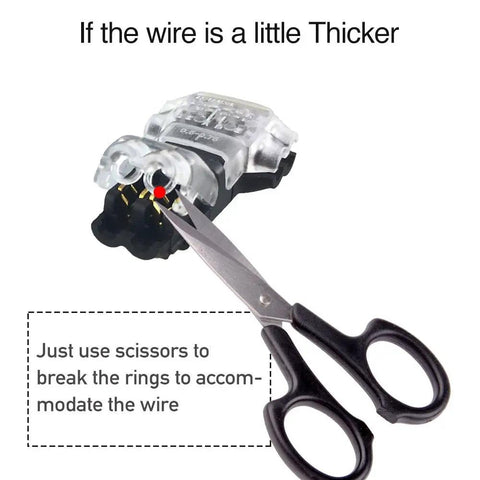 12 Pack Low Voltage Wire Splice Connectors, Quick Solderless T Tap 1 Pin Connectors for 20-24 AWG Automotive