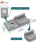 Deutsch Circular Connector Mounting Clips Kit, 20 Pieces, Beefy Mounting Clips details with dimensions shown