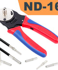 Deutsch Connector Crimp Tool For 14 To 18 AWG Closed Barrel Pins, 4 Indent, 8 Impression, 4 Way Crimper with pins