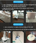 Heavy Duty SMD And SMT Component Counter With Photoelectric Sensors installation process with hexagonal and screwdriver for setup.
