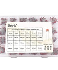 All In One Ceramic Capacitor Assortment Kit 960 Pieces 24 Values From 2pF To 0.1uF 50V Rating shown in organized box