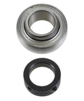 Pro Grade Adapter Bearing Built Tough As Nails With Eccentric Locking Ring And Single Lip Seal Delivers Smooth Cruising Action For Heavy Equipment 25 Millimeter Id 52 Millimeter Od showing a spherical outer ring and a black seal.