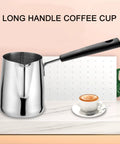 Milk Frothing Pitcher 20oz Stainless Steel No Drip Spout Long Handle Turkish Coffee Pot Frother For Espresso Machine Latte Art