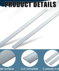 2 Pcs 304 Stainless Steel Flat Bar One Eighth Inch Thick By One And A Half Inch Wide Thirty Six Inch Long With Brushed Finish