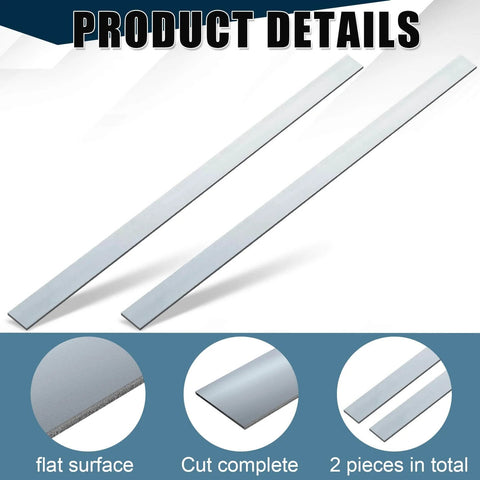 2 Pcs 304 Stainless Steel Flat Bar One Eighth Inch Thick By One And A Half Inch Wide Thirty Six Inch Long With Brushed Finish